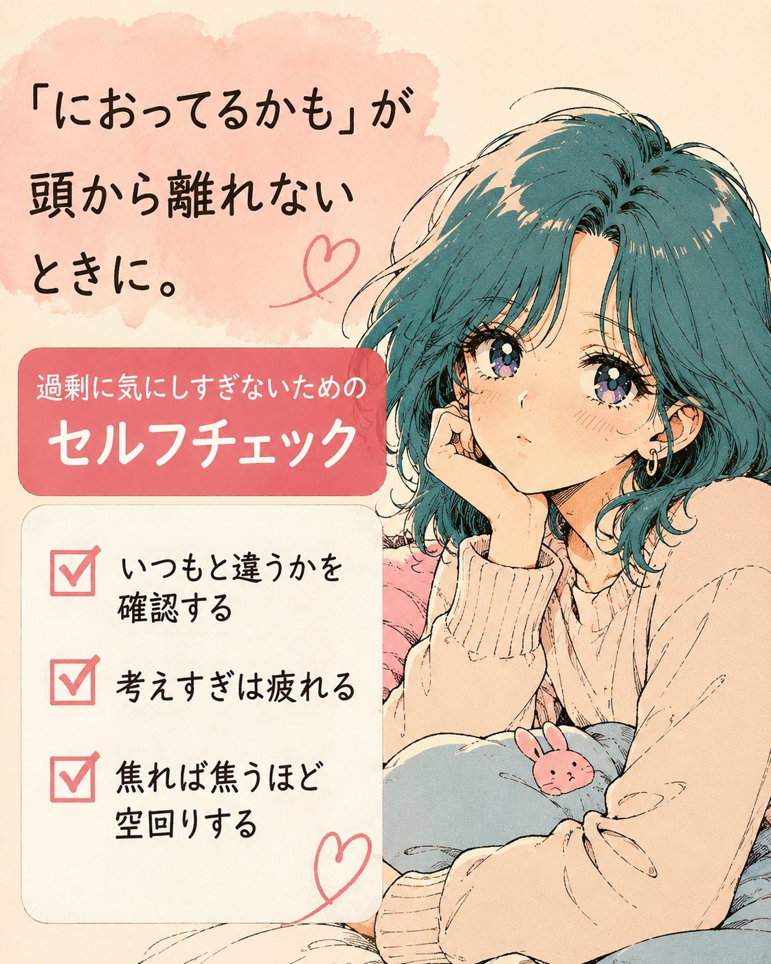 「におってるかも」が頭から離れないときに。過剰に気にしすぎないためのセルフチェック