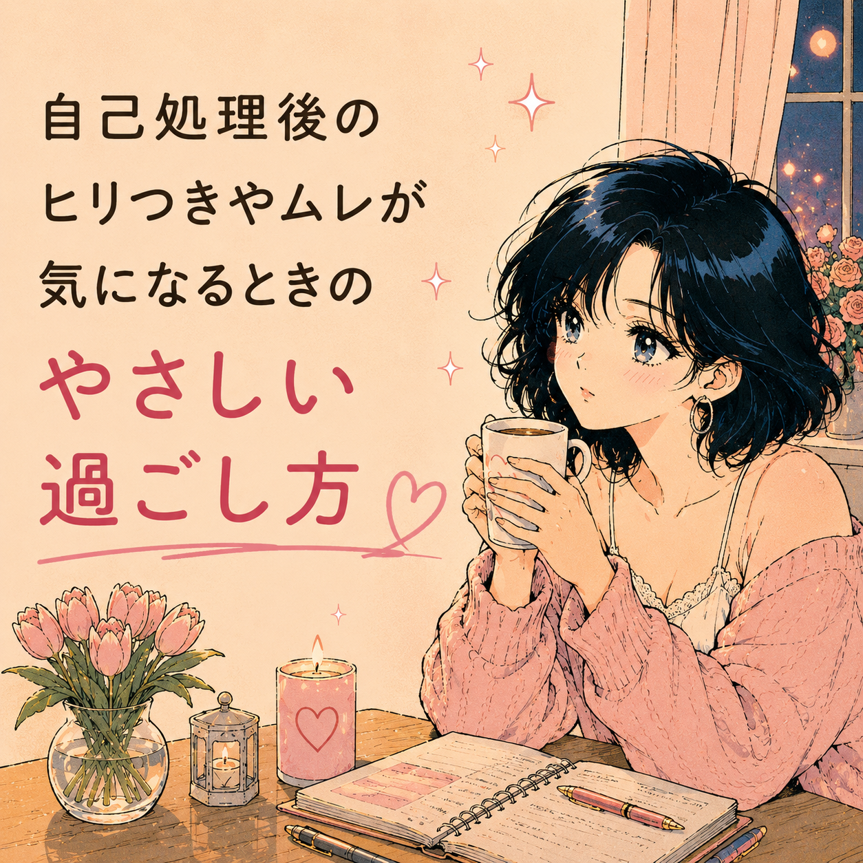 自己処理後のヒリつきやムレが気になるときのやさしい過ごし方