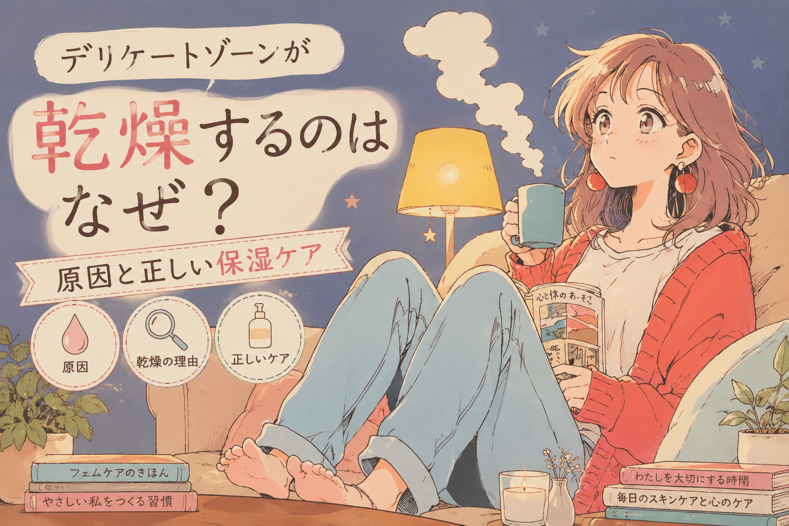 デリケートゾーンが乾燥するのはなぜ?原因と正しい保湿ケア