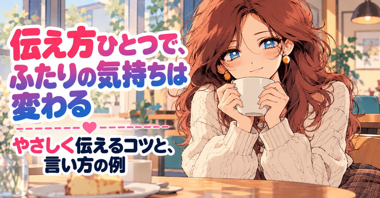伝え方ひとつで、ふたりの気持ちは変わる やさしく伝えるコツと言い方の例
